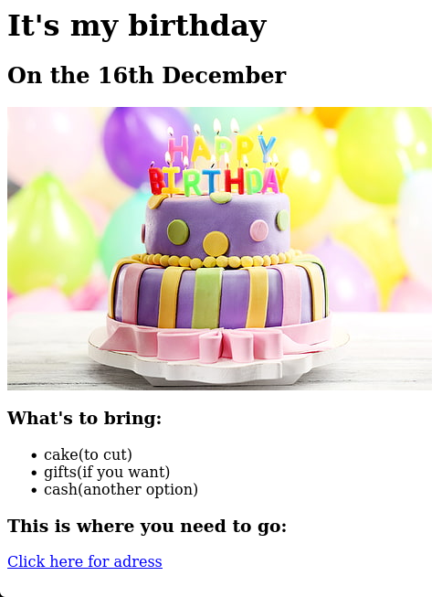 birthday